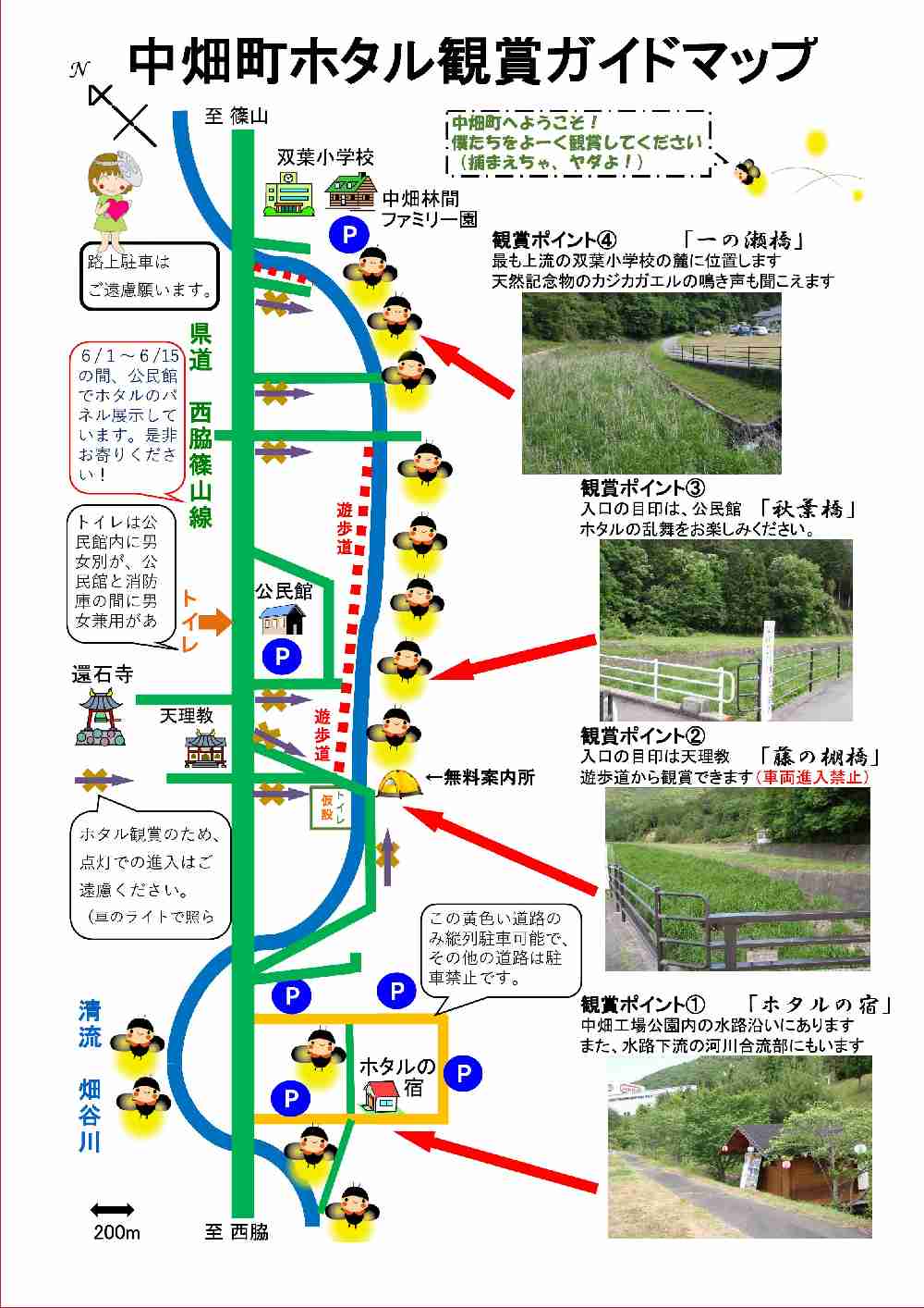 北はりまのホタル情報②　畑谷川のホタル