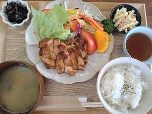 多可青雲の家　照り焼き定食　サテライト訪問.JPG