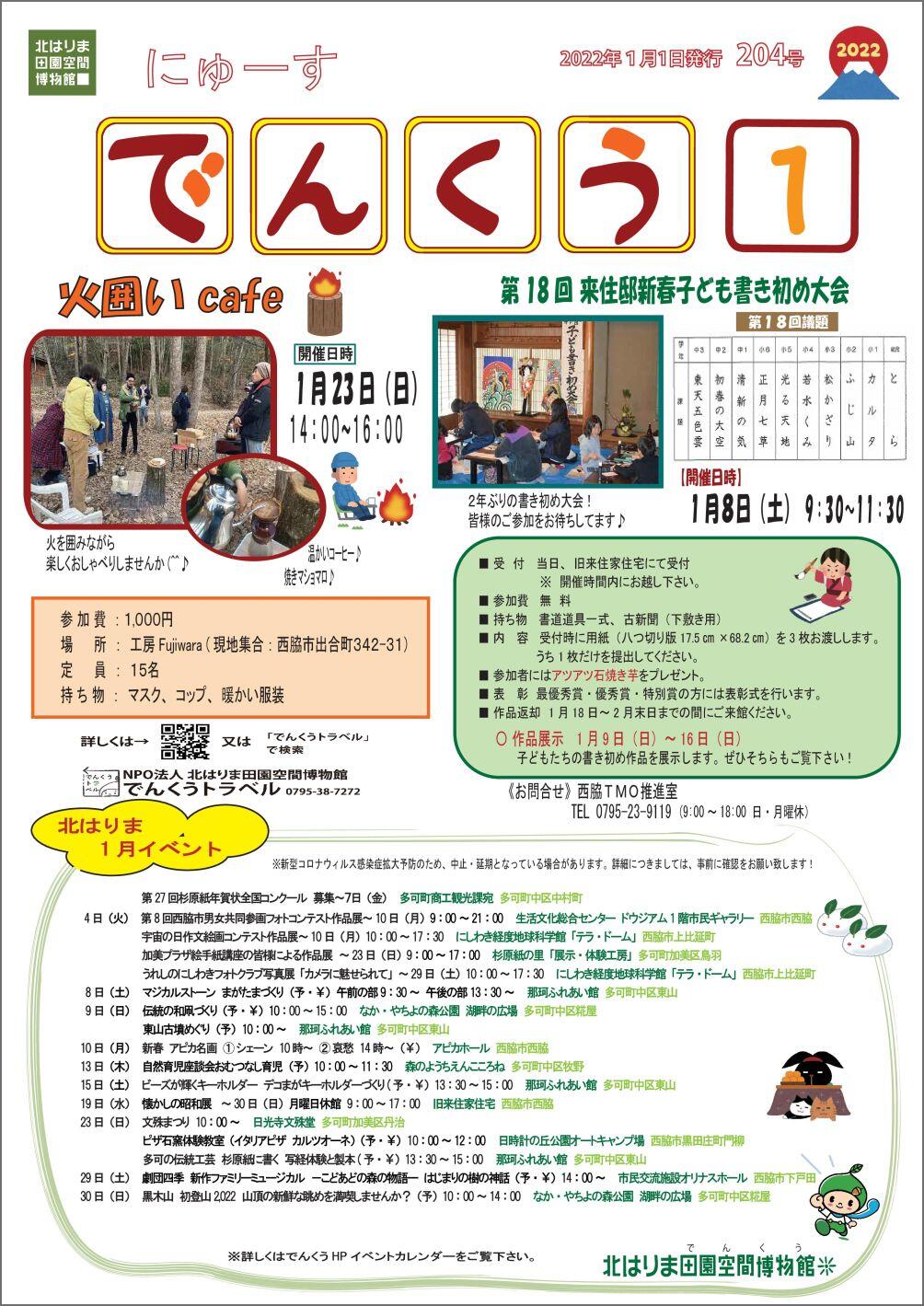 ニュースでんくう204号をUPしました